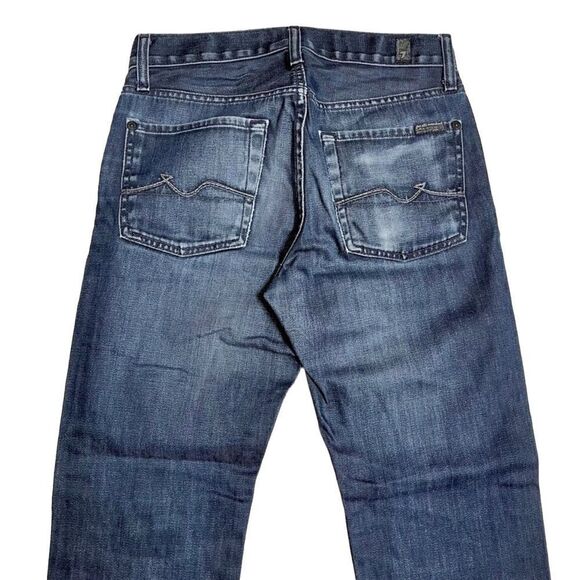 7FAM 7 for All Mankind Slimmy Ankle Dark Wash Jeans 101 - Picture 5 of 8